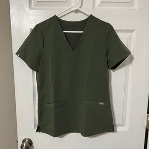 Small Casma Moss Figs Scrub Top